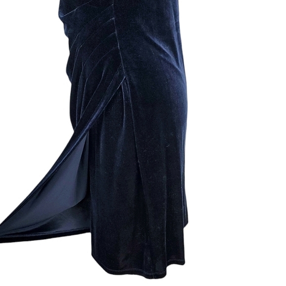 Scarlett Crushed Velvet Mesh Cut-Out Sheath Dress - Picture 5 of 8